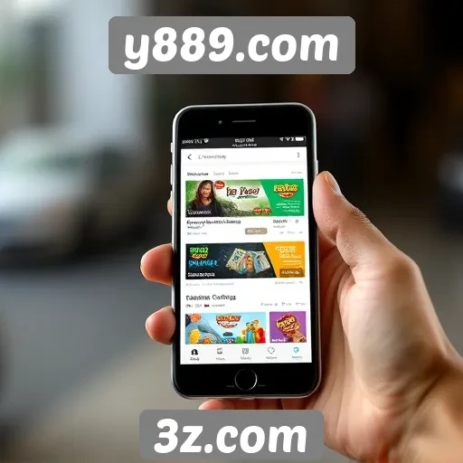 Experiência mobile no site y889.com é otimizada