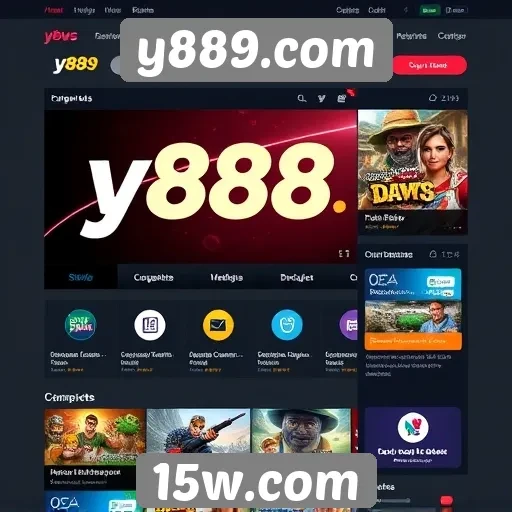 Navegação e interface do site y889.com avaliadas