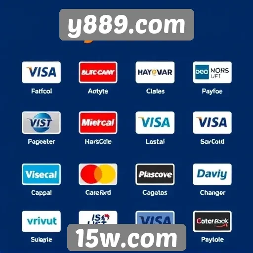 Variedade de métodos de pagamento no y889.com